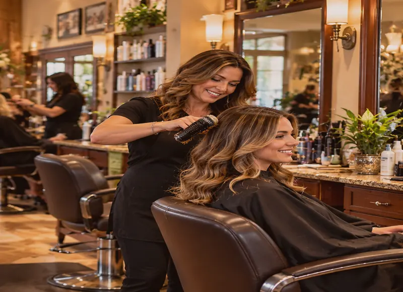 Illustrative salon treatment photo