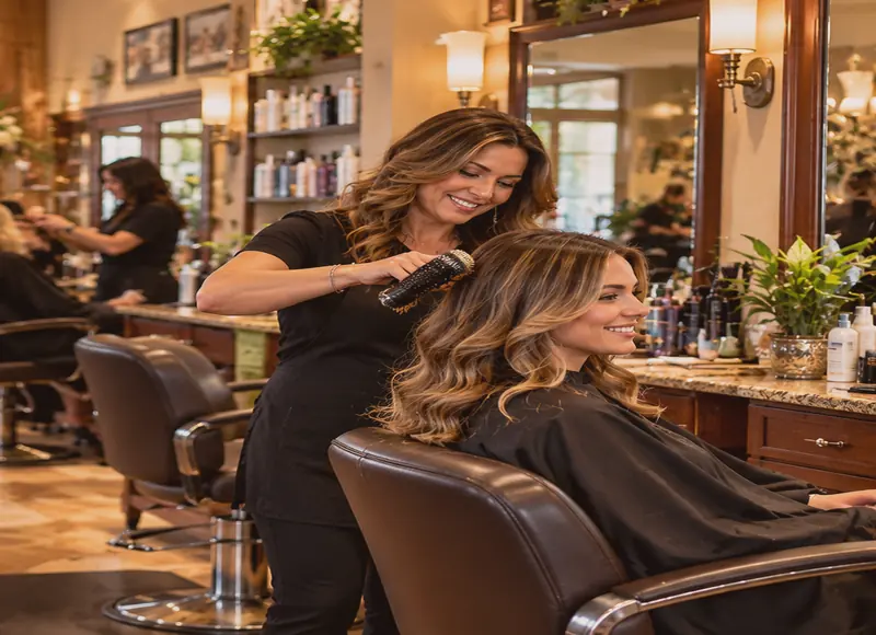 Illustrative salon treatment photo